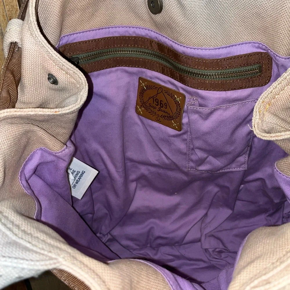 Gap Canvas Large Satchel - Picture 7 of 10